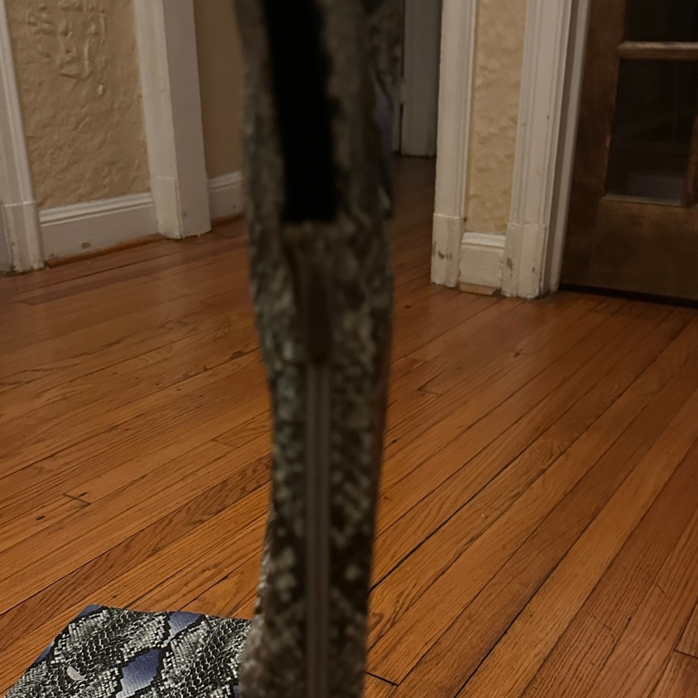 Cape Robbin Black and Gray Snakeskin Over-the-Knee Boots - Picture 3 of 5